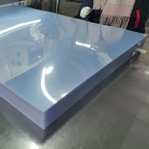 Folha de PVC para impressão em plástico transparente super transparente personalizada de venda quente