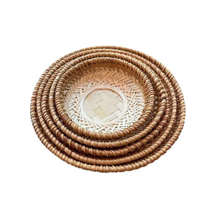 Eco-Friendly Handmade Bamboo Tray Luxury Sustainable Storage <b>for</b> Fruit, Food, Kitchen & Home Organization - Product Image 5