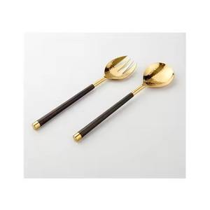 Servidor de Ensalada de Acero Inoxidable, Servidor de Ensalada de Lujo para Servir la Ensalada, Nuevo Diseño, Juego de Cubiertos, Cubertería de Metal, Cuchara y Tenedor - Product Image 5