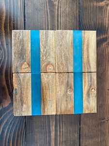 ที่รองแก้วมะม่วงไม้อีพ็อกซี่เรซินแม่น้ำฟรีพร้อมชุดที่วางฟรีที่รองแก้วโดย faizacraft - Product Image 3