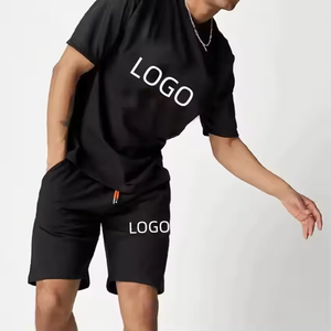 Conjunto Deportivo para Hombre de Secado Rápido, Pantalones Cortos y Camiseta Resistentes para Gimnasio, Ropa Deportiva Transpirable de Spandex/Poliéster con Logotipo Personalizado - Product Image 5