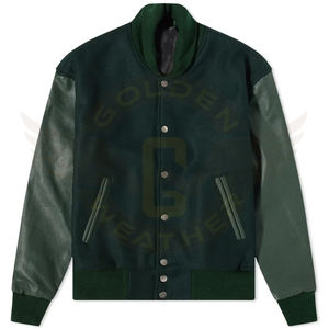 Mangas de lana ligeras de corte regular, 2 bolsillos laterales, detalles de lana, cierre de cremallera, ribetes acanalados, logotipo bordado, impermeable para invierno - Product Image 1