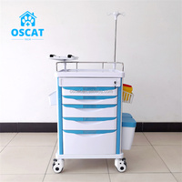 Chariot de travail vétérinaire OSCAT Pet ABS, série de chariots d'anesthésie vétérinaire, rangement multi-tiroirs, équipement vétérinaire, clinique pour chiens, chats et animaux de compagnie