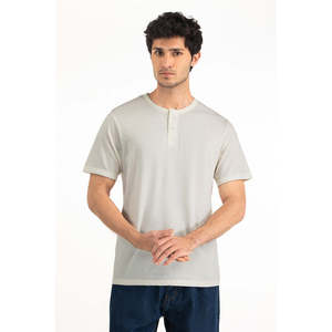 T-shirt de fitness en maille coupe classique 200 grammes avec impression DTG personnalisée, modèle uni MN-TS-SS26-014-A, sérigraphie - Product Image 1