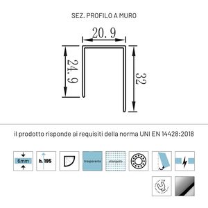 S117ฝักบัวทรงกลมขนาด90x90x195H ปรับคริสตัลได้6มม. กล่องอาบน้ำทรงครึ่งวงกลมขนาด90x90x สำหรับห้องอาบน้ำแบบกำหนดเอง - Product Image 3