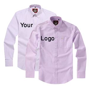 100% coton chemise de bureau à manches longues de couleur unie pour hommes nouveau Design pour un usage professionnel chemise formelle unie pour l'automne fait - Product Image 3