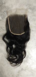 7X7 HD dentelle fermeture crue vierge cuticule aligné indien cheveux humains haut Remy vierge Extension de cheveux crépus ondulés fermetures - Product Image 5