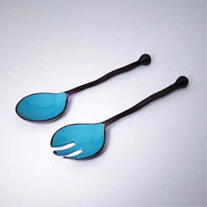 Juego de Cucharas para Servir Ensaladas de Acero Inoxidable, MUY VENDIDO, Ecológico, Apto para Lavavajillas, Juego de Cubiertos de 2 Piezas, Hecho en India - Product Image 1