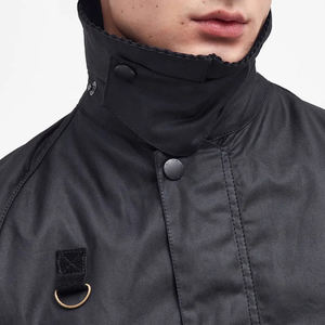 Veste en toile cirée vintage de designer à capuche avec logo personnalisé pour homme, haute qualité, 100% nylon, vêtements de travail personnalisés - Product Image 5