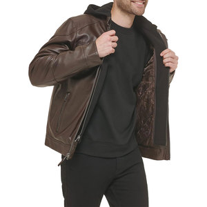 Stylish Men's Genuine <b>Leather</b> <b>Jacket</b> with <b>Long</b> Sleeve Latest Design High Quality Best Popular Style New - Product Image 6