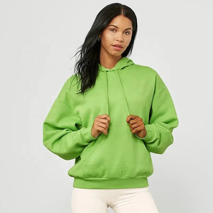 Vêtements pour femmes sur mesure en gros, vêtements de rue grande taille, 100% coton, haute qualité, prix bas, sweats à capuche pour femmes - Product Image 5