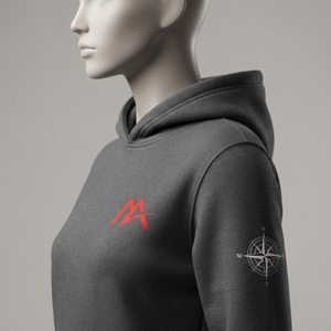 MATTIERA <b>Men</b> <b>Black</b> Compass Graphic Pullover <b>Hoodie</b> Red Logo Fleece Sweatshirt Streetwear Casual Hooded Sweatshirt Custom Factory - Product Image 6