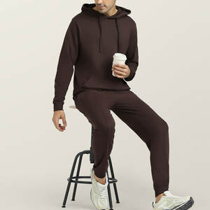 Trajes Deportivos Personalizados al por Mayor, Estilo Urbano de Invierno, Color Sólido, 100% Algodón, Corte Regular para Hombre - Product Image 3