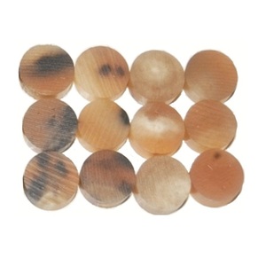 Botones de Cuerno de Búfalo Estilo Animal, Ecológicos, Técnica Glaseada, Redondos, Color Número 09/10, Artesanía Sheeri, Coleccionable - Product Image 1