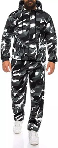 Conjunto de chándal de camuflaje personalizado para hombre al por mayor, conjuntos de chándal para entrenamiento en gimnasio, servicio OEM - Product Image 6