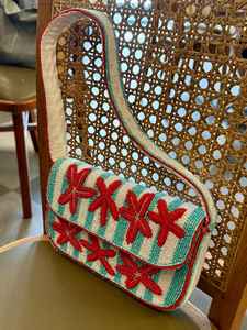 Sac à perles multicolores avec poignée, sac à main, sac à main décontracté, artisanat indien, fait à la main, sac baguette, - Product Image 6