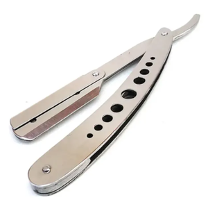 Maquinilla de afeitar profesional de un solo peluquero al por mayor hoja de afeitar de salón negra de corte recto - Product Image 6