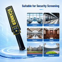 Detector de Metales Portátil con Sensibilidad Ajustable, Alarma de Sonido y Vibración para Control de Seguridad Pública