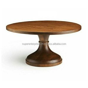 ถาดไม้ไผ่ทรงกลมสำหรับตกแต่ง2023งานแต่งงานและงานเลี้ยงดีไซน์ใหม่ถาดวางเค้กคัพเค้ก - Product Image 4