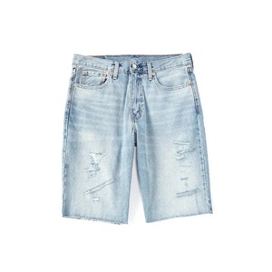 กางเกงขาสั้นผ้ายีนส์ของผู้ชายกางเกงขาสั้นผ้ายีนส์ทรงหลวมแนววินเทจ - Product Image 3