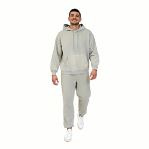 Conjunto Deportivo de Dos Piezas para Hombre, Sudadera con Capucha y Pantalones Jogger, Lavado Ácido, Talla Grande, con Logotipo Personalizado al por Mayor - Product Image 6