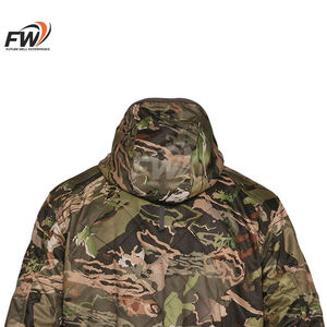 Chaqueta cortavientos impermeable personalizada, deportiva, táctica, de invierno, para caza, con sublimación de camuflaje. - Product Image 4