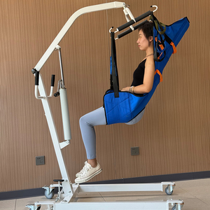 Sollevatore Idraulico per Trasferimento Pazienti, Gru di Sollevamento per Terapia Riabilitativa, con Imbracatura per Pazienti Allettati - Product Image 2