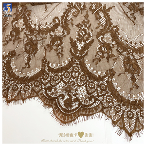 YX962 300CM*150CM Tessuto in Pizzo Color Pelle Avorio in Poliestere Personalizzato per Tessuti d'Arredamento e Abbigliamento - Product Image 5