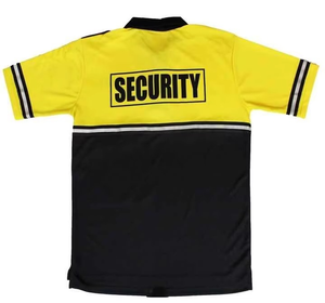 Polos uniformes de sécurité personnalisés Polos deux tons à vélo de patrouille haute visibilité pour hommes Rayures réfléchissantes Poche zippée Confort de sécurité BFI - Product Image 4