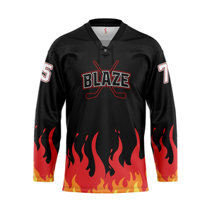 Maillot de hockey sur glace personnalisé sublimé Maillot de hockey sur glace d'équipe personnalisé avec broderie de haute qualité Uniforme de maillot de hockey sur glace - Product Image 1