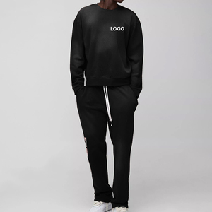 Ensemble de survêtements décontractés personnalisés à faible MOQ pour hommes, survêtement de sublimation pour l'entraînement et le streetwear, jogging - Product Image 2