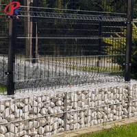 Clôture en treillis métallique triangulaire 3D moderne pour extérieur, en acier à faible teneur en carbone, revêtement PVC, antirouille, durable, pour la sécurité du jardin et de la maison