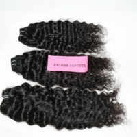 Lots de Cheveux Naturels Vierges Indiens Remy Noirs Kasana Exports en Gros – Ondulations Naturelles Profondes pour Tissage, Cheveux Humains Non Traités Chimiquement pour Femmes