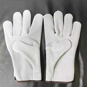 Guantes de trabajo de cuero antiimpacto para hombres y mujeres Guantes de servicio de conductor de protección para protección de manos y brazos - Product Image 1