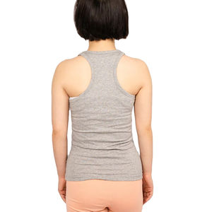 Camiseta sin mangas personalizada para mujer, transpirable, de secado rápido, sin mangas, hecha de algodón, de punto, de Color sólido, informal, al por mayor, camiseta sin mangas con servicio OEM - Product Image 5