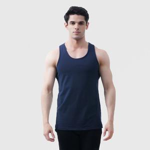 Débardeur en pur coton couleur personnalisée en gros débardeur à séchage rapide musculation gymnastique entraînement ajusté sport hommes débardeur - Product Image 1