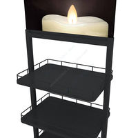 Étagère de rangement pour lave-linge, pour salle de lavage, 3 niveaux, organisateur en métal réglable, étagère de séchage, gain de place