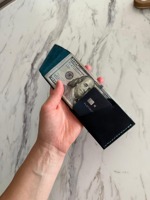 Buatan tangan kualitas tinggi kulit asli tahan air mode kapasitas besar uniseks penutup dompet Closure hadiah pilihan untuk festival