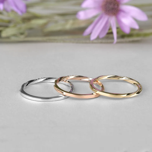 แหวนโมอิสซาไนต์ทรงกลมประณีต ดีไซน์เก๋ วงแหวนสแตนเลสชุบทอง สำหรับทุกโอกาส - Product Image 6