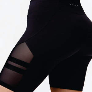 Pantalon de vélo noir Guardian, taille haute, anti-transpiration, séchage rapide, respirant, écologique, coupe ajustée, 75% polyester, 25% élasthanne - Product Image 6