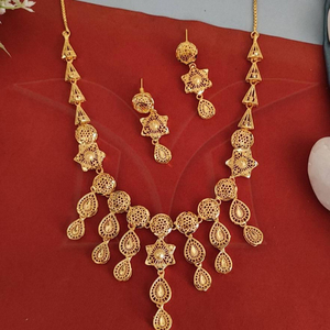 Bijoux de créateur en or uni, formation d'or, accessoires de fête, ensembles de bijoux de créateur - Product Image 1