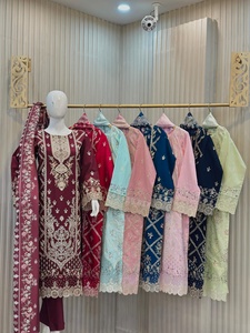 Ssumaira Collection's Women Shalwar Kameez Pakistani & Indian 3 Piece Cosido Anarkali Vestidos - Product Image 3