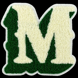 3D Handmade Embroidered Green <b>Letters</b> Patches Computerized Embroidery Technique for Clothes DecorativePatch <b>Stickers</b> Fabric - Product Image 3