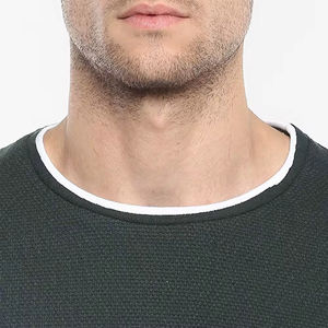 T-shirts unisexes vierges personnalisés en gros, T-shirts 100 % coton de haute qualité pour hommes en gros - Product Image 3