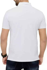 Unisex 100% algodón para Polos para correr deportes logotipo personalizado antiarrugas patrón sólido tejido de punto talla de hombre - Product Image 6