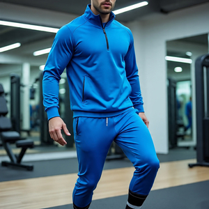 Jogging Wear Soccer Tracksuit <b>Men's</b> Training Exercise Wear <b>Trucker</b> Zipper <b>Jacket</b> and Pants Soccer Tracksuits <b>Men</b> - Product Image 4