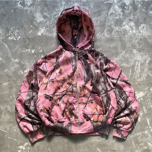 Sudadera con Capucha Personalizable para Hombre, Estilo Casual, Transpirable, Talla Grande, Estampado de Camuflaje, Tejido Grueso de Poliéster/Algodón de 280g - Product Image 4