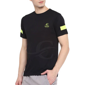 Mejor precio directo al por mayor Pakistán fabricante hombres algodón camiseta Color sólido último diseño tejido de punto peso 220 gramos - Product Image 2