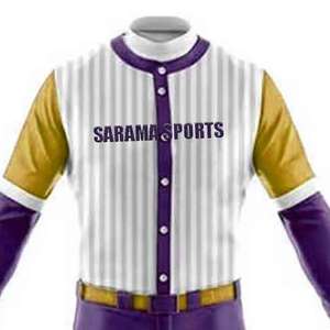 Uniforme de Béisbol/Sóftbol Personalizado de la Mejor Calidad para Adultos, Talla Grande, Transpirable, Antibacteriano, Anti-UV, con Botones y Estampado por Transferencia de Calor - Product Image 4