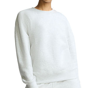 Sudadera Premium de Peso Medio con Cuello Redondo y Bordado, Mezcla de Algodón y Felpa, Sudadera Personalizada para Mujer con Logotipo Frontal, Primavera/Verano/Otoño - Product Image 6